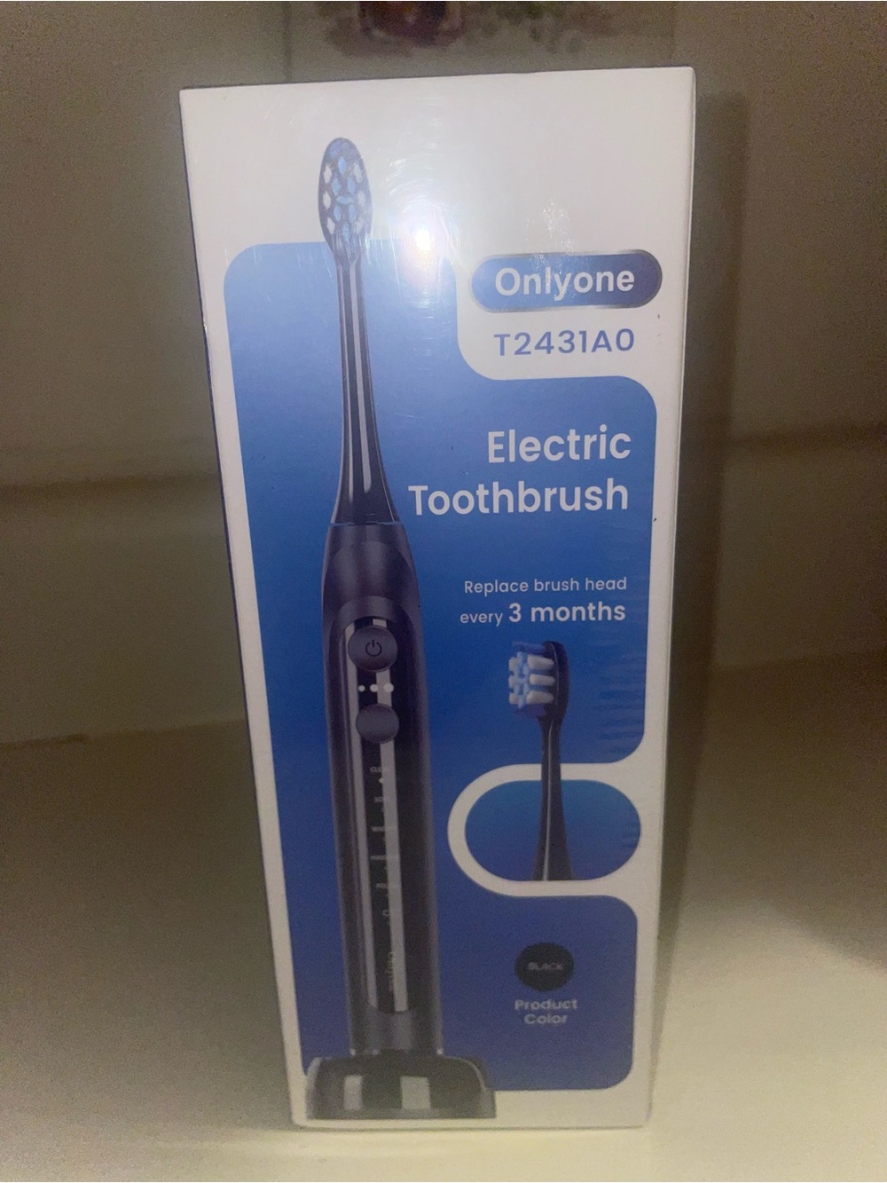 adidas Black Electric Toothbrush - Sleek Rechargeable Oral Care